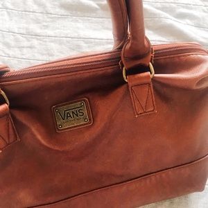 Vans off the wall brown leather purse